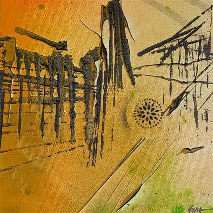 Peinture Construction n°1 - Cathédrale de Strasbourg par Horea | Tableau Art Singulier Huile minimaliste, Urbain