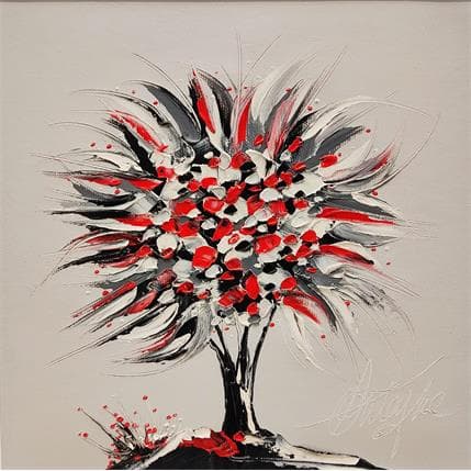 Painting Le rouge de l'amour by Fonteyne David | Painting Figurative Acrylic, Oil Landscapes