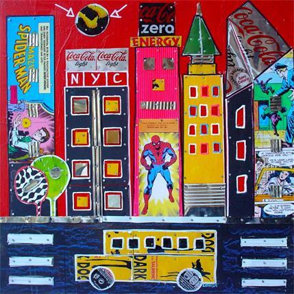 Peinture Spiderman is born par Lovisa | Tableau Pop-art Urbain