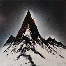 Pintura Spirit por Rey Julien | Pintura Figurative Acrylic Black & White, Landscapes