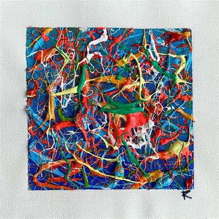 Peinture Polaroids par Cantin Rose | Tableau Abstrait Acrylique minimaliste