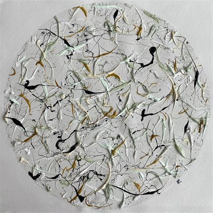 Peinture La Vague par Cantin Rose | Tableau Abstrait Acrylique minimaliste