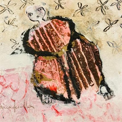 Peinture Je me tiens sur la terre par Guillon Anne | Tableau