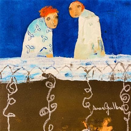 Peinture Radicelles par Guillon Anne | Tableau