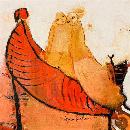 Peinture Cocon par Guillon Anne | Tableau