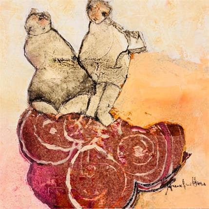 Peinture Petite embarcation  par Guillon Anne | Tableau