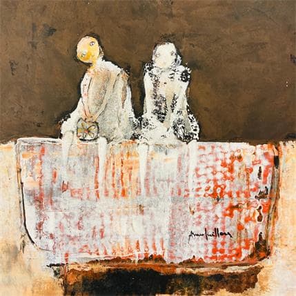 Peinture Le soir tombe par Guillon Anne | Tableau