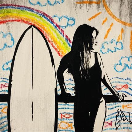 Peinture Wait for the wave par Di Vicino Gaudio Alessandro | Tableau  Acrylique