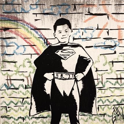 Peinture Super boy par Di Vicino Gaudio Alessandro | Tableau  Acrylique