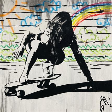 Peinture Skating par Di Vicino Gaudio Alessandro | Tableau  Acrylique