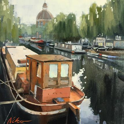 Peinture Beautiful day par Niko Marina  | Tableau Figuratif Huile Urbain