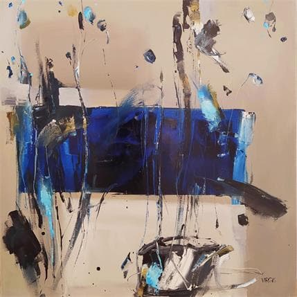 Peinture Lucky saturday par Virgis | Tableau Abstrait Huile minimaliste