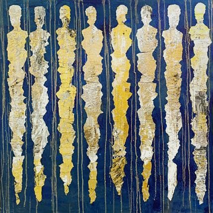 Peinture Les fées magiques par Rocco Sophie | Tableau Art Singulier Acrylique, Huile Scènes de vie