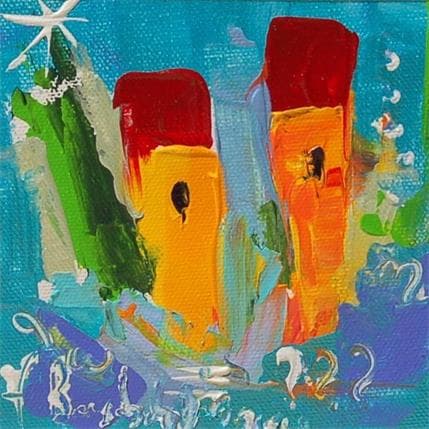 Peinture toi et moi par Bastide d´Izard Armelle | Tableau Abstrait Acrylique