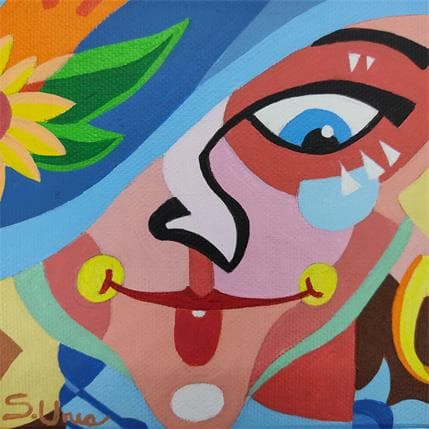 Peinture TIMIDEZ par S.Uria | Tableau Figuratif Acrylique Portraits