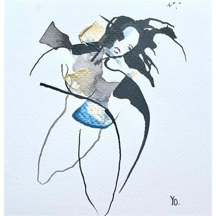 Peinture Comme un petit faune par YO | Tableau  Encre