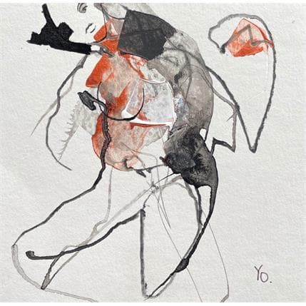 Peinture Besoin de tes bras par YO | Tableau  Encre