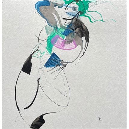 Peinture Mes cabrioles par YO | Tableau  Encre