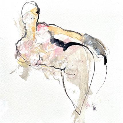 Peinture Sous ton regard par YO | Tableau  Encre