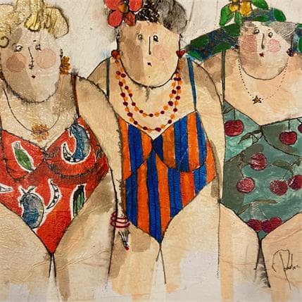 Peinture Ursula, Ingrid, Justine par Colombo Cécile | Tableau  Acrylique, Pastel