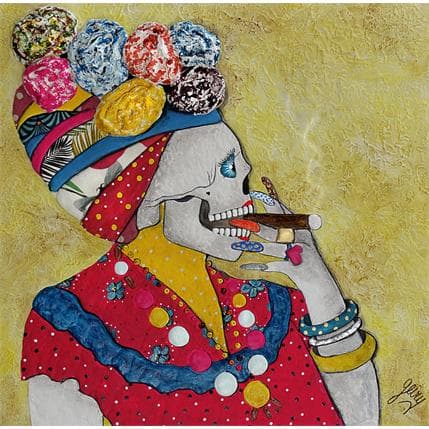 Painting Belleza Cubana by Geiry | Painting Figurative Portrait