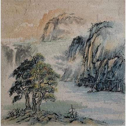 Painting 5d by Yu Huan Huan | Painting Figurative Landscapes