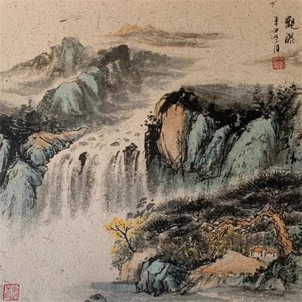 Peinture After rain par Yu Huan Huan | Tableau Figuratif Paysages