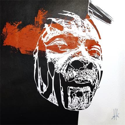 Peinture Thoughts bouncing around par Louafi Valentine | Tableau Figuratif Portraits