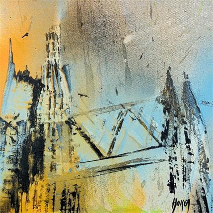 Peinture Envol par Horea | Tableau Art Singulier Huile Urbain