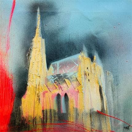 Peinture Stephans..love par Horea | Tableau Art Singulier Huile Urbain