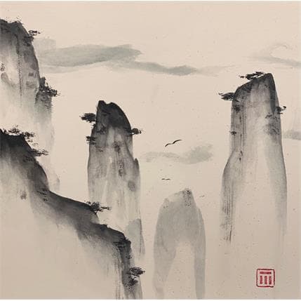 Peinture ST par De Giorgi Mauro | Tableau Art Singulier Minimaliste, Paysages