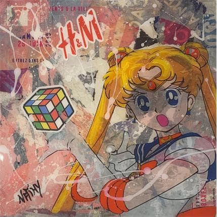 Painting Sailor moon magic by Nathy | Painting Pop-art Pop icons