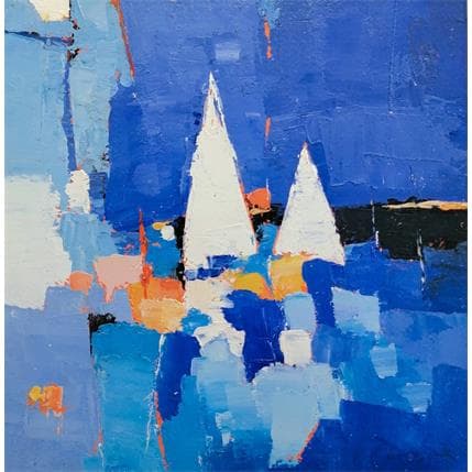 Peinture Deep blue par Menant Alain | Tableau Figuratif Acrylique, Huile Marine