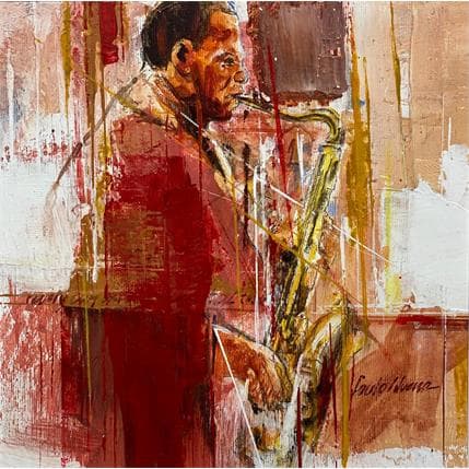 Peinture New york jazz par Silveira Saulo | Tableau Figuratif Acrylique Portraits, Scènes de vie