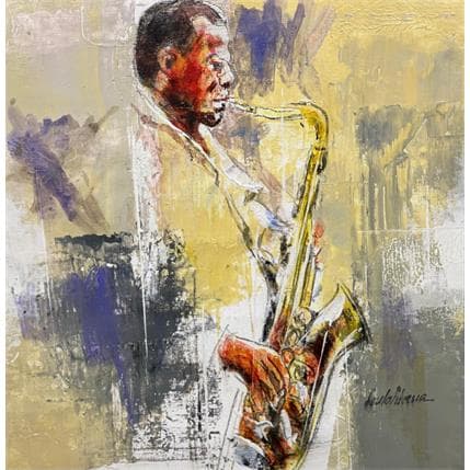 Peinture Good morning jazz par Silveira Saulo | Tableau Figuratif Acrylique Portraits, Scènes de vie