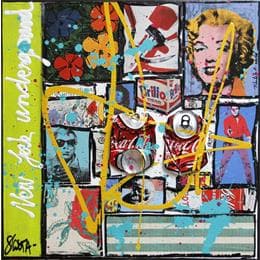 Pintura Tribiute to A.W por Costa Sophie | Pintura Pop-art Acrylic Pop icons