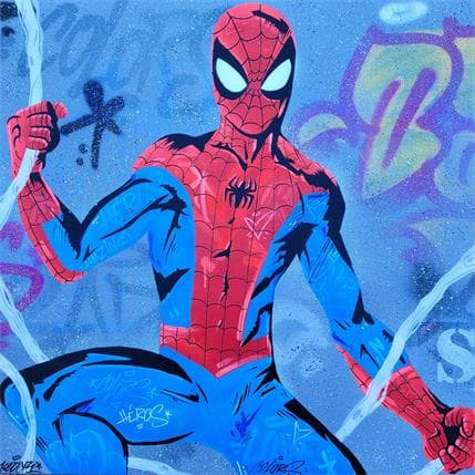 Painting Spiderman by Kedarone | Painting Pop-art Graffiti Pop icons