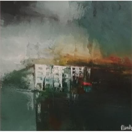 Peinture Under the same roof par Lundh Jonas | Tableau Figuratif Acrylique Paysages