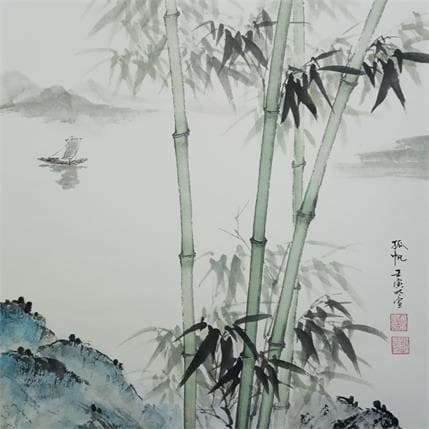 Peinture Sailing boat par Du Mingxuan | Tableau Figuratif Aquarelle Paysages