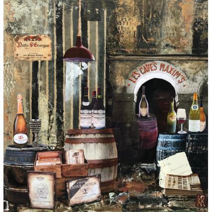Peinture Cave Maxim's par Romanelli Karine | Tableau Figuratif Collage Natures mortes