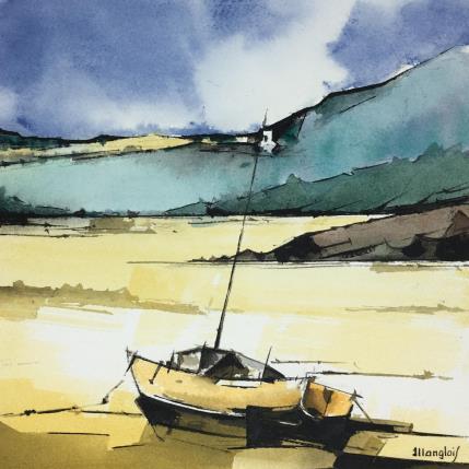 Peinture BRETAGNE par Langlois Jean-Luc | Tableau Figuratif Aquarelle