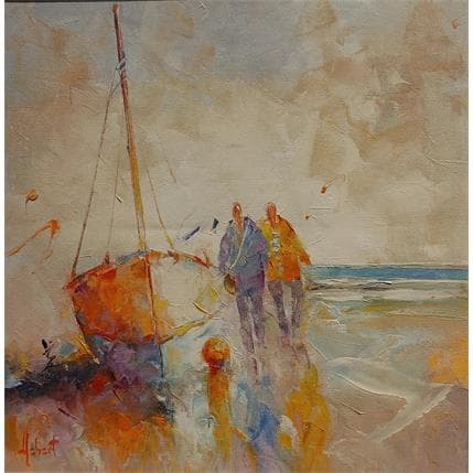 Peinture duo par Hébert Franck | Tableau Figuratif Huile Marine