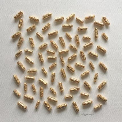 Peinture happy pills par Marjot Emily Jane  | Tableau Matiérisme Minimaliste