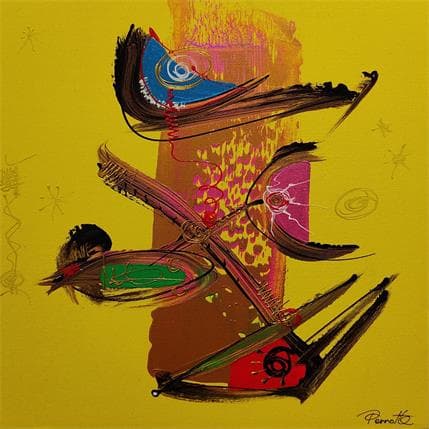 Peinture Flax par Perrotte | Tableau Abstrait Acrylique Minimaliste