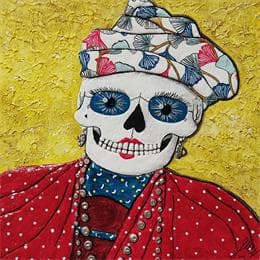 Gemälde La sonrisa es vida von Geiry | Gemälde Figurativ Pop-Ikonen, Porträt