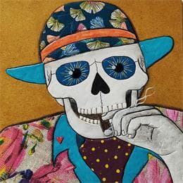 Gemälde Relax cubano von Geiry | Gemälde Figurativ Pop-Ikonen, Porträt