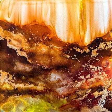 Peinture Un coeur embrasé par Stephan Tatiana | Tableau Abstrait