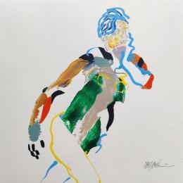 Peinture Oui, je sais bien  par Cressanne | Tableau  Acrylique