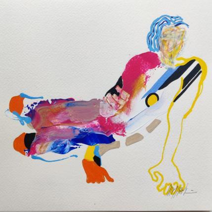 Gemälde Couleurs chaudes  von Cressanne | Gemälde  Acryl Pop-Ikonen