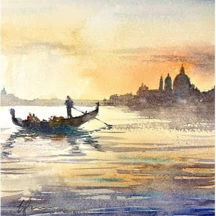 Peinture Gondola par Jones Henry | Tableau  Aquarelle